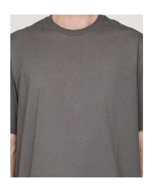 Y-3 Gray Graphic Printed Short Sleeved T-Shirt for men