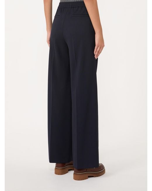 Weekend by Maxmara Blue Petra Elasticated Waistband Trousers