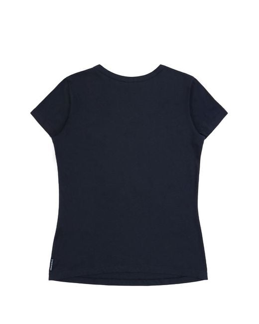 Armani Jeans Blue T-Shirt With Round Neck And Short Sleeves