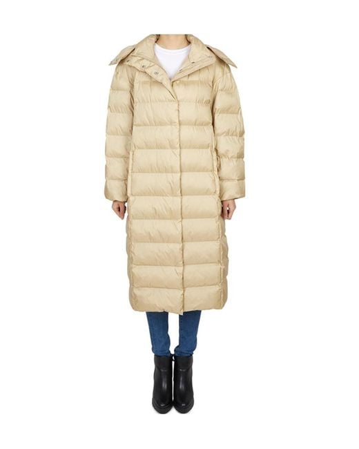 Max Mara Natural Long-Sleeved Cotton-Padded Jacket