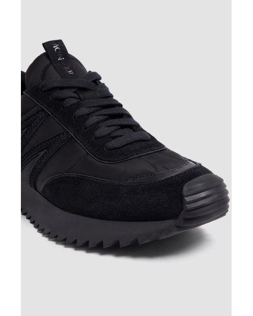 Moncler Black Pacey Lace-Up Trainers for men