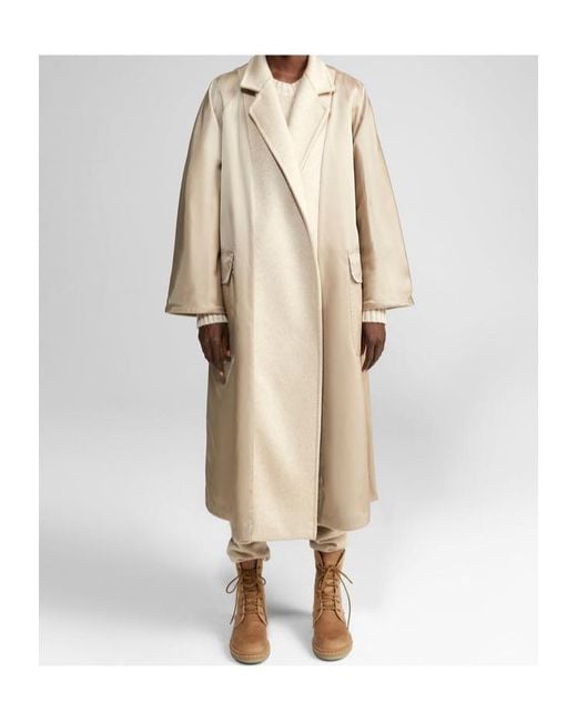 Max Mara Natural Double-Sided Ludmilla Icon Coat