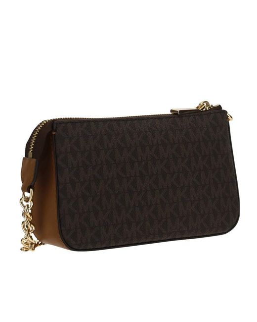 Michael Kors Black Michael Jet Set Logo Plaque Shoulder Bag