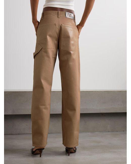 Dion Lee Natural Coated Casual Pants