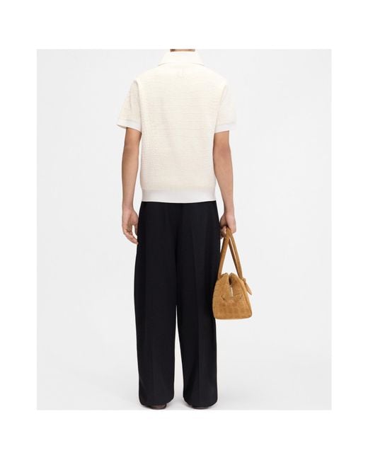Jacquemus White The Scala Short Sleeved Polo Shirt for men