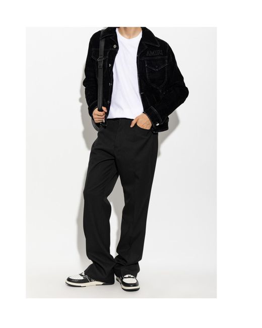 Amiri Black Belt Loop Casual Pants for men