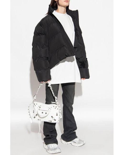 Balenciaga White Bb Paris Medium Fit T-Shirt