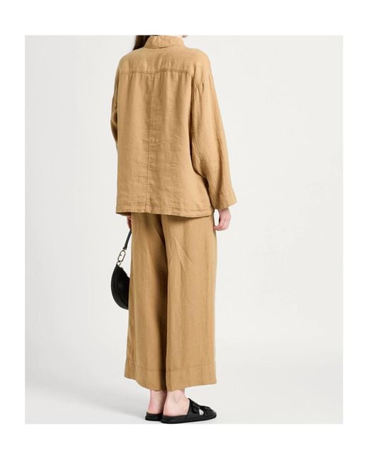 MAX&Co. Natural Long Sleeve Shirt