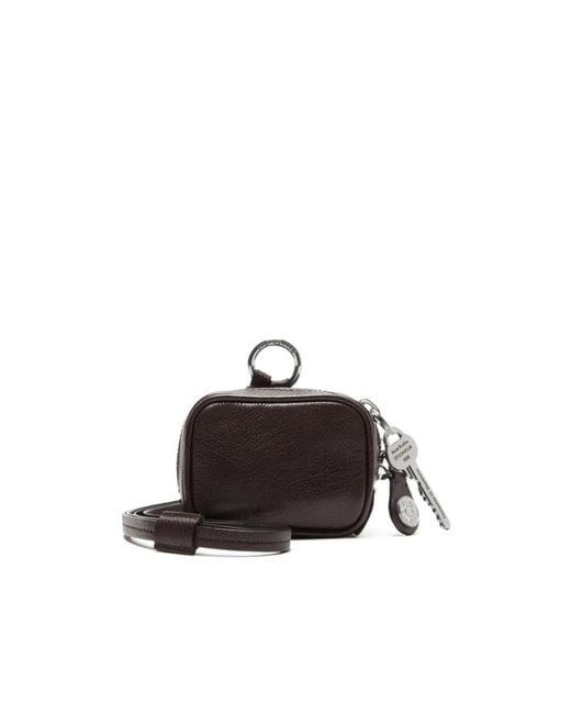Acne Brown Camero Clip Mini Shoulder Bag