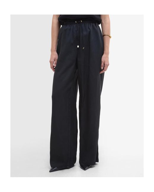 Barbour Black Drawstring Casual Pants