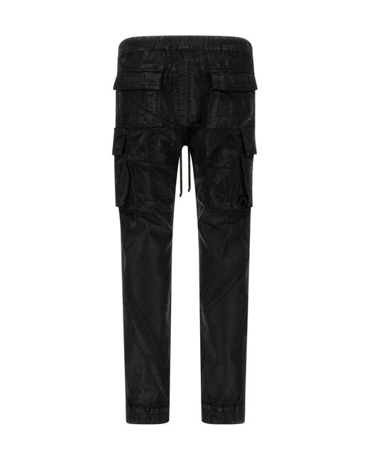 Rick Owens Black Mastodon Cut Pants for men