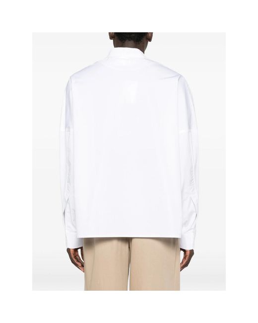 Jacquemus White Patch-Pocket Shirt for men