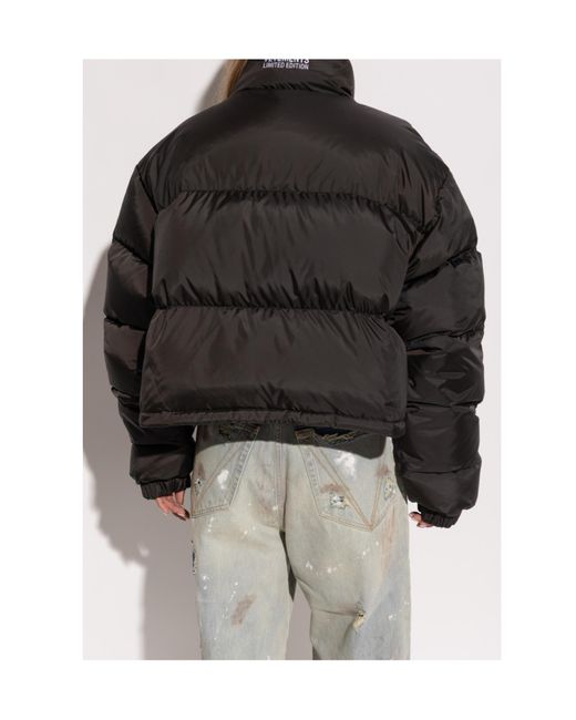 Vetements Black Long Sleeve Down Jacket for men