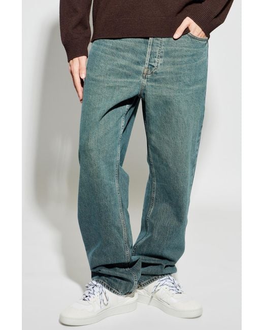 Samsøe & Samsøe Green Saeddie Button-Fastening Jeans for men