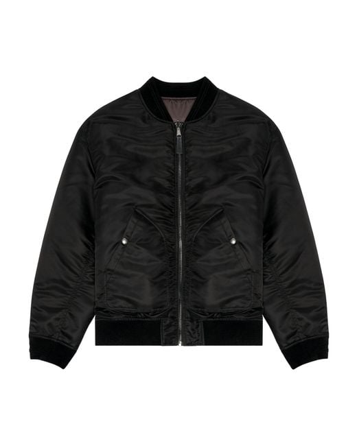 DIESEL Black J-Held Oval D Padded Bomber Jacket for men