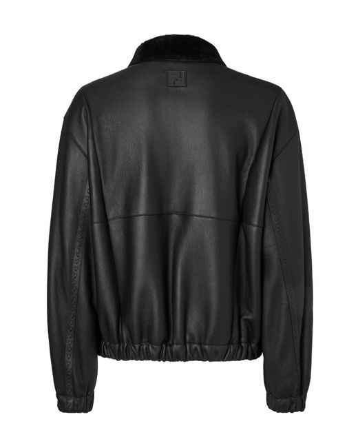 Fendi Black Shearling Jacket for men