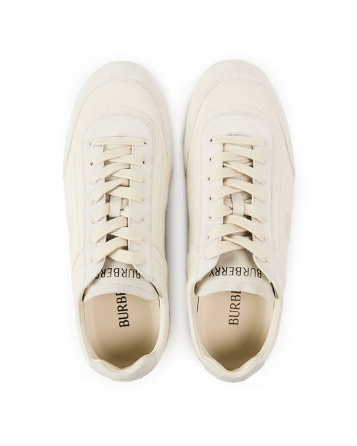 Burberry White Classic Low-Top Shoes