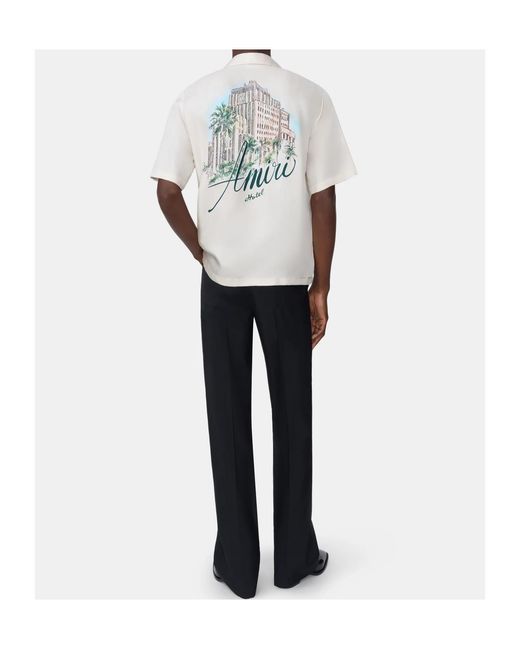 Amiri Black Straight Cropped Pants for men
