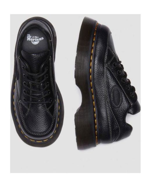 Dr. Martens Black Buzz 5-Eye Milled Nappa Leather Shoes