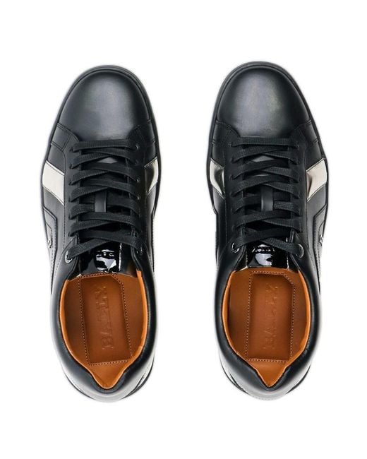 Bally Black Logo Casual Sneakers for men
