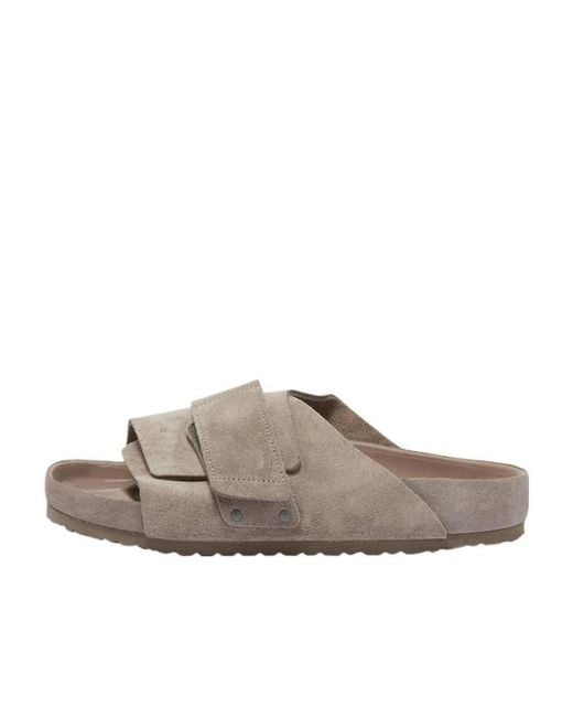 Birkenstock Brown Slip On Flat Slides for men