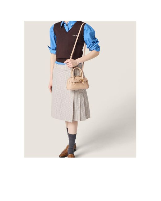 Miu Miu Natural Aventure Mini Nappa Leather Bag