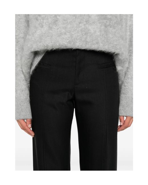 Loulou de Saison Black Welt-Pocket Trousers