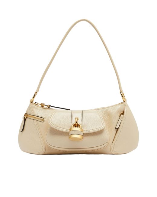 Chloé Natural Zippered Shoulder Bag