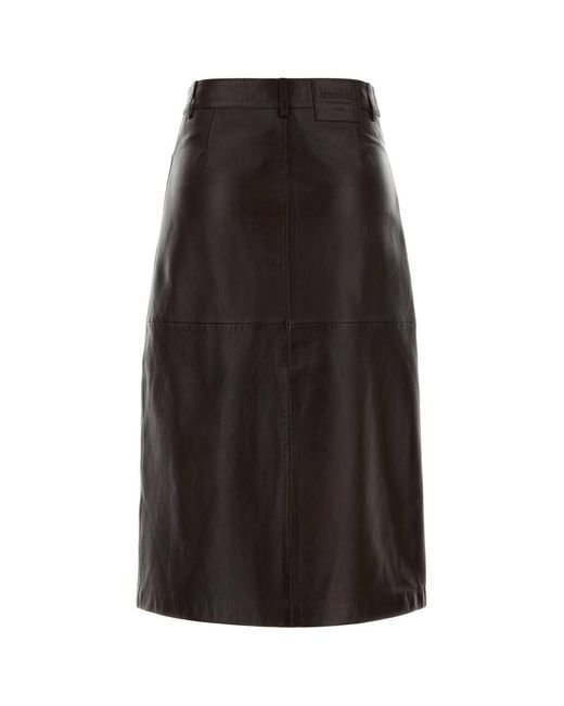 Max Mara Black S Gita Mid-Rise Skirt