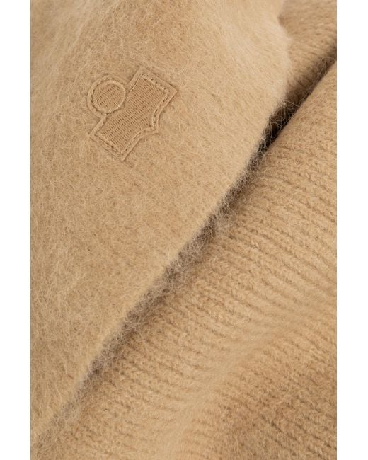 Isabel Marant Natural Logo Scarf