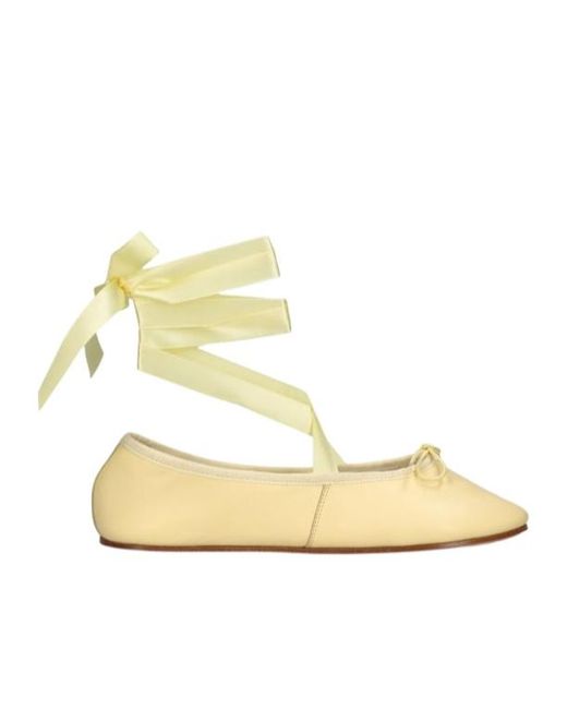 Repetto Metallic Strap-Up Ballet Shoes