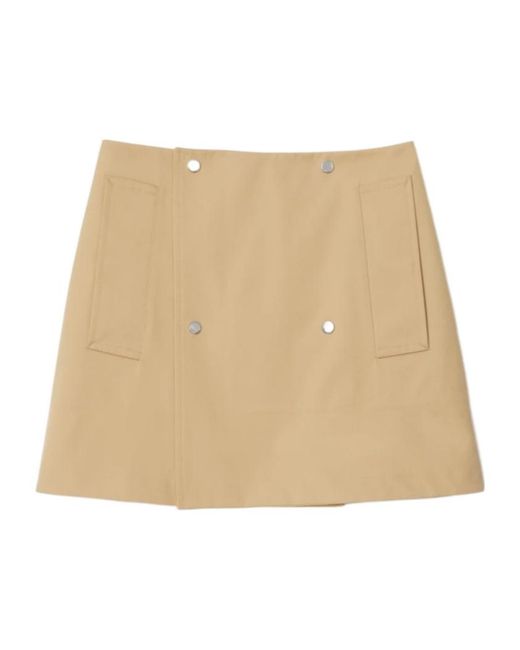 Burberry Natural Straight Hem Mini Skirt
