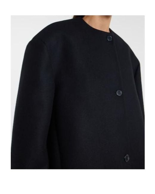 Calvin Klein Black Cora Wool And Cashmere Coat