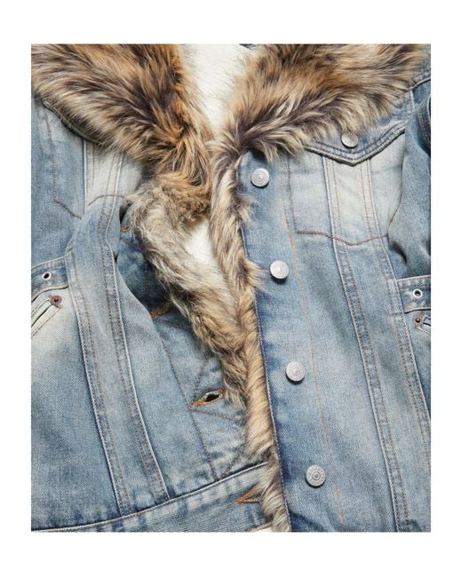 Acne Blue Sailor-Collar Denim Jacket
