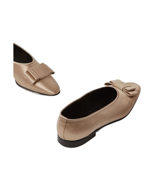 Loro Piana Brown Hennie Ballet Flat
