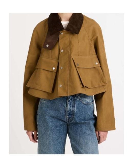 J.W. Anderson Brown Jw Anderson Cropped Barn Jacket