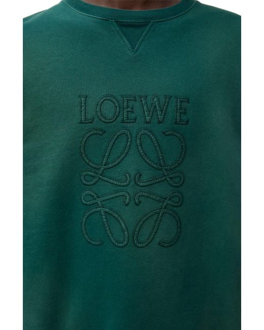 Loewe Green Regular Fit Sweatshirt for men