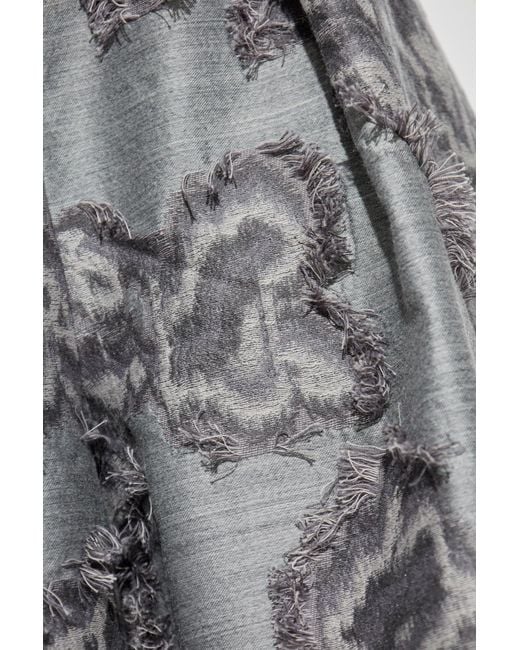 Ganni Gray Vintage Effect Trousers
