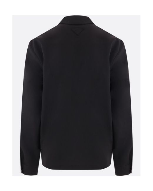 Prada Black Long-Sleeved Zipped Jacket for men