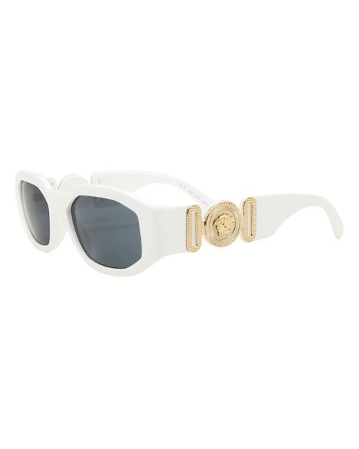 Versace Black Eyewear Rectangular Frame Sunglasses for men