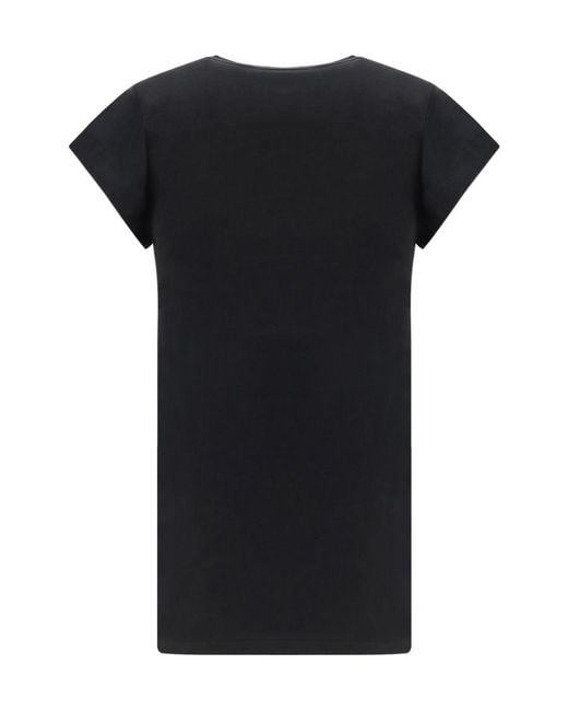 Isabel Marant Black Isabel Marant Étoile V-Neck Short-Sleeved T-Shirt