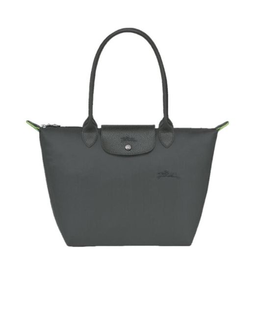 Longchamp Black Le Pliage Medium Tote Bag