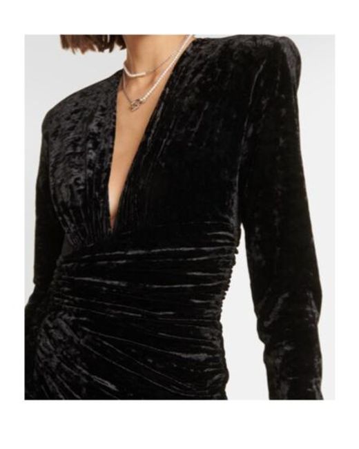 Alexandre Vauthier Black Velvet Gown