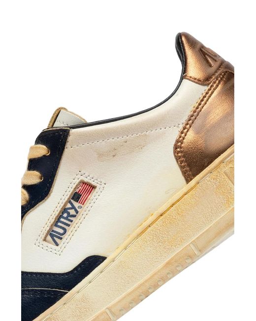 Autry Multicolor Medalist Super Vintage Lace-Up Sneakers for men