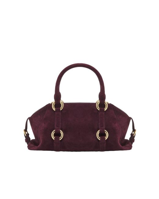 McQueen Purple Farringdon Small Tote Bag