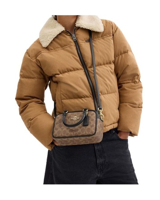 COACH Brown Satchel Crossbody Bag