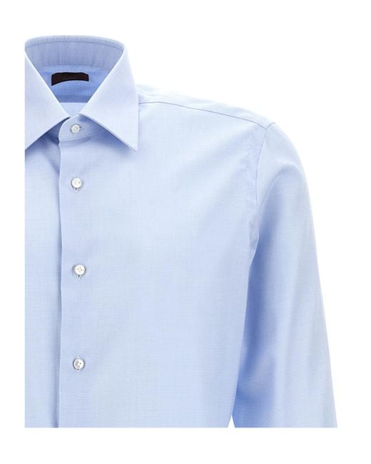Barba Napoli Blue Journey Shirt for men