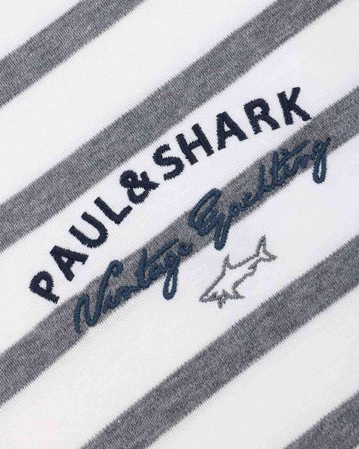 Paul & Shark White Logo Long-Sleeved T-Shirt for men
