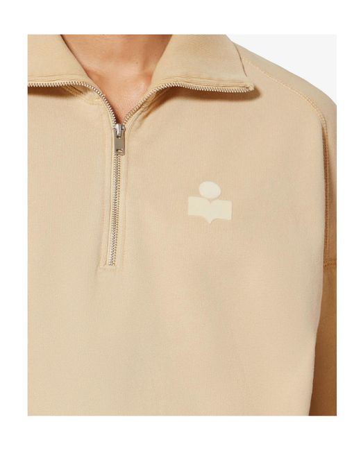 Isabel Marant Natural Isabel Marant Étoile Ross Stand-Up Collar Sweatshirt