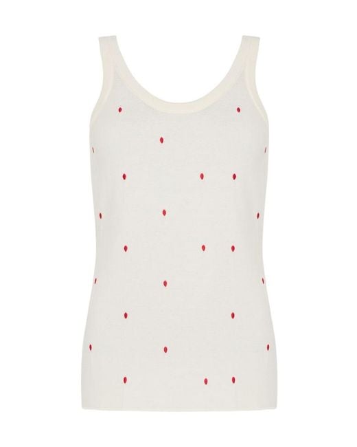Bottega Veneta White Tank Top
